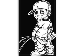  Pisser Baseball_ I N V_ G D G Decal Proportional