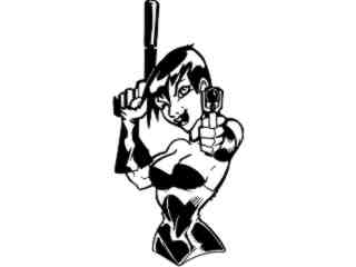  Pistol Girl_ G D G Decal Proportional