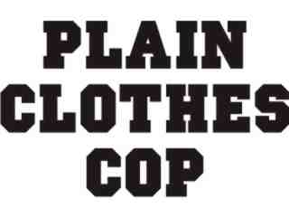  Plain Clothes Cop Decal Proportional