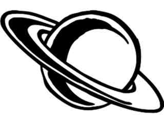  Planet Saturn Decal Proportional