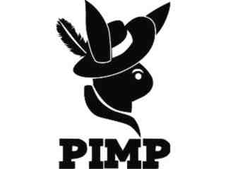  Playboy Pimp Decal Proportional