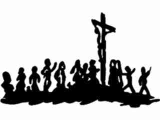  Praying For Christ Jesus Decal Proportional