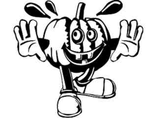  Pumpkin Cartoon D R_ P A 1 Decal Proportional
