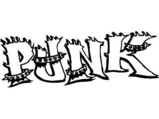  Punk Word Decal Proportional