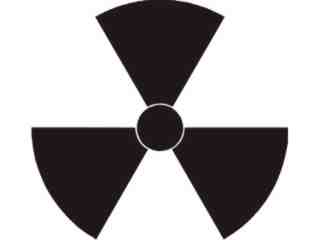  Radiation Nuclear Decal Proportional