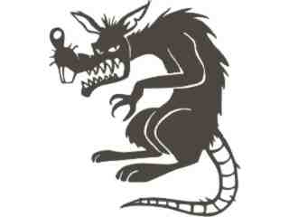  Rat Sewer Decal Proportional