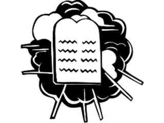 Religion_ Ten Commandments_ 1 8 4_ V A 1 Decal Proportional