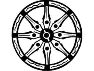  Religion_ Wheel Of Karma_ 1 8 4_ V A 1 Decal Proportional