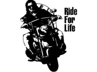  Ride For Life Decal Proportional