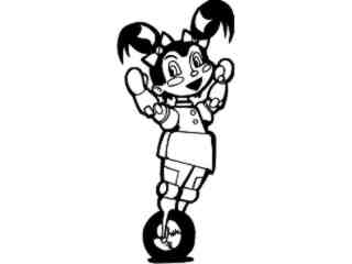  Robot Girl Wheeler_ G D G Decal Proportional