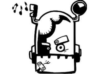  Robot Tunes_ G D G Decal Proportional