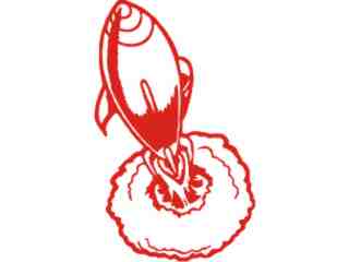  Rocket Blast-off Decal Proportional
