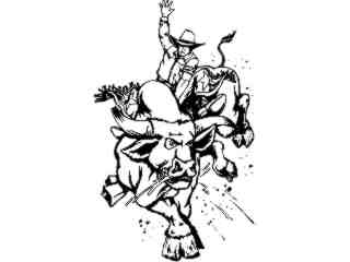  Rodeo Bullrider_ M B 1_ D T L Decal Proportional