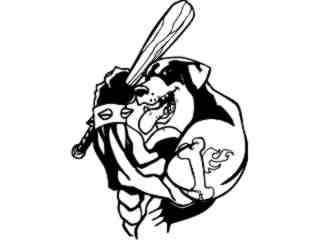  Rotweiler Muscle Bat_ G D G Decal Proportional