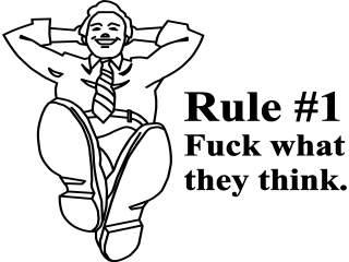  Rule 1 Fuck Think Decal Proportional