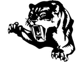  Saber Tooth Cat Claw Decal Proportional