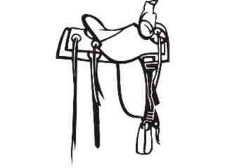  Saddle Horse Decal Proportional