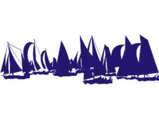  Sailboats Decal Proportional