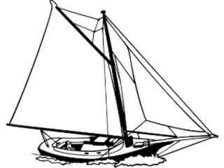  Sailboats_ Friendship Sloop 3_ 1 8 7_ D T L_ V A 1 Decal Proportional
