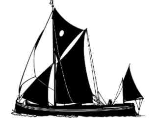  Sailboats_ Sailing Barge_ 1 8 7_ D T L_ V A 1 Decal Proportional