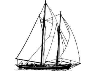  Sailboats_ Schooner 2_ 1 8 7_ D T L_ V A 1 Decal Proportional