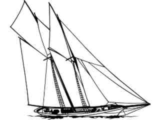  Sailboats_ Schooner_ 1 8 7_ D T L_ V A 1 Decal Proportional