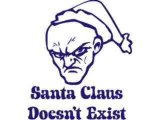  Santa Exist Decal Proportional
