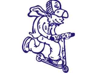  Scooter Boy Decal Proportional