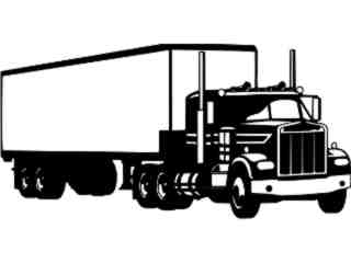  Semi Truck Rig Decal Proportional