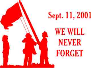  Sept 1 1 Flag Fire Fighters Decal Proportional