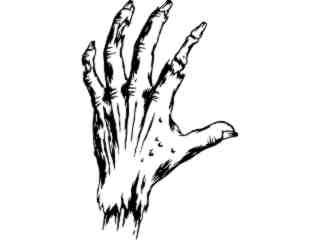  Severed Hand Decal Proportional