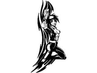  Sexy Girl Tribal_ G D G Decal Proportional