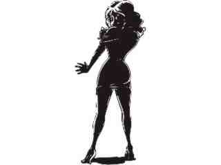  Sexy Lady Dark Decal Proportional