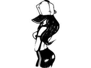  Sexy Latina Cholita Decal Proportional
