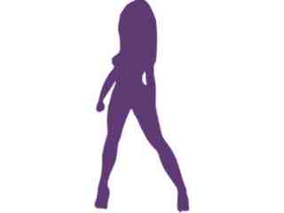 Sexy Silhouette_ 0 4 Stand Decal Proportional