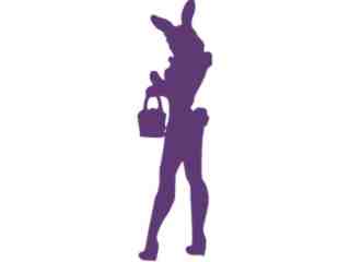  Sexy Silhouette_ 0 5 Bunny Decal Proportional