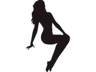  Sexy Silhouette_ 1 8 Pose Decal Proportional