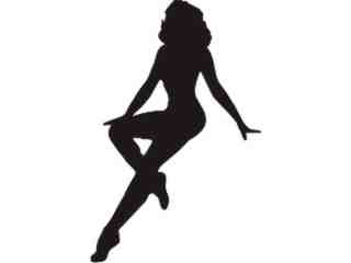  Sexy Silhouette_ 2 0 Seated Decal Proportional