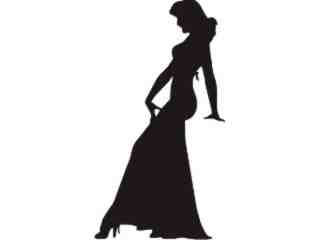  Sexy Silhouette_ 2 4 Long Dress Decal Proportional