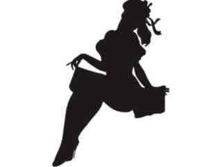  Sexy Silhouette_ 2 8 Fifties Decal Proportional