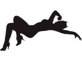  Sexy Silhouette_ 3 4 Catgirl Decal Proportional