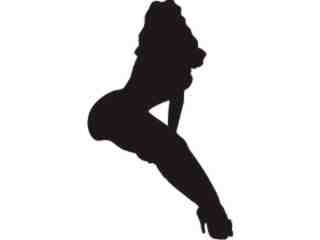  Sexy Silhouette_ 3 7 Flirt Decal Proportional