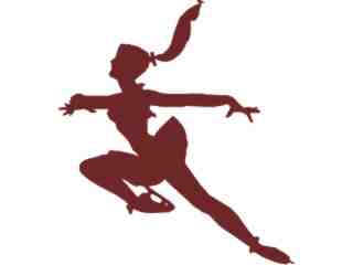  Sexy Silhouette_ 4 2 Ice Skater Decal Proportional
