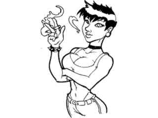  Sexy Smoker_ G D G Decal Proportional