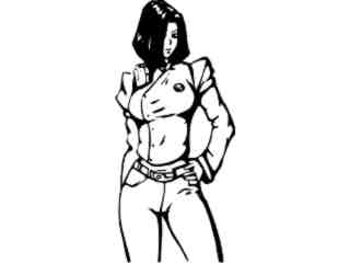  Sexy Soldier Girls Anime_ 0 2 Decal Proportional
