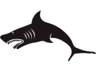  Shark Great White 2 Decal Proportional