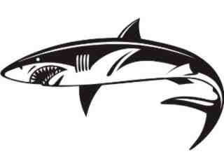  Shark Great White 4 Decal Proportional