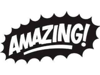  Sign Word_ 0 1 Amazing Decal Proportional