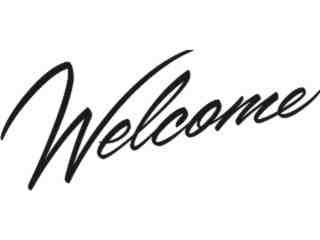  Sign Word_ 0 9 Welcome Decal Proportional