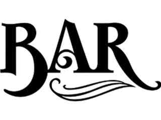  Sign Words_ Bar_ 2 1 5_ V A 1 Decal Proportional